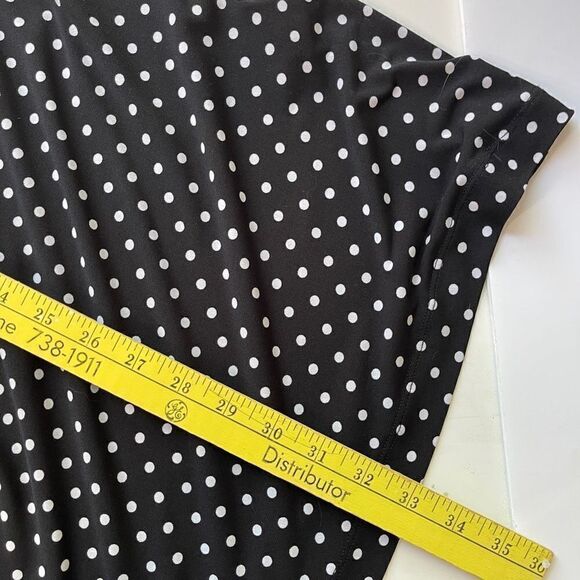 Ronni Nicole Women's Polka Dots Front Tie Short Sleeve Mini  Dress Black Size 10 - Picture 5 of 8